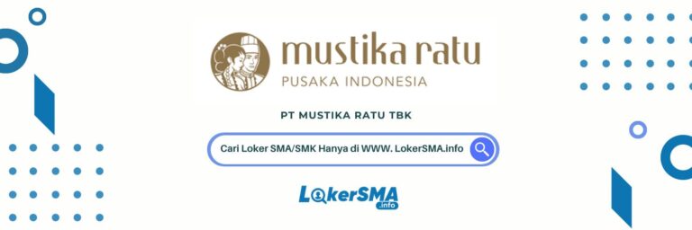 Loker PT Mustika Ratu Tbk
