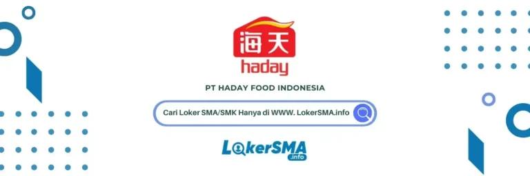 Lowongan kerja PT Haday Food Indonesia